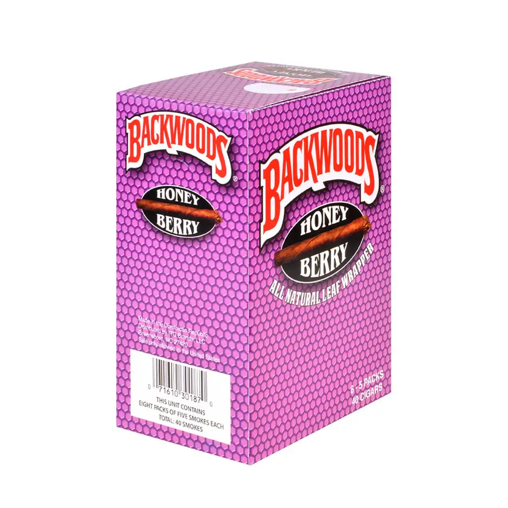 Backwoods Honey Berry Natural Cigars 8 Packs of 5
