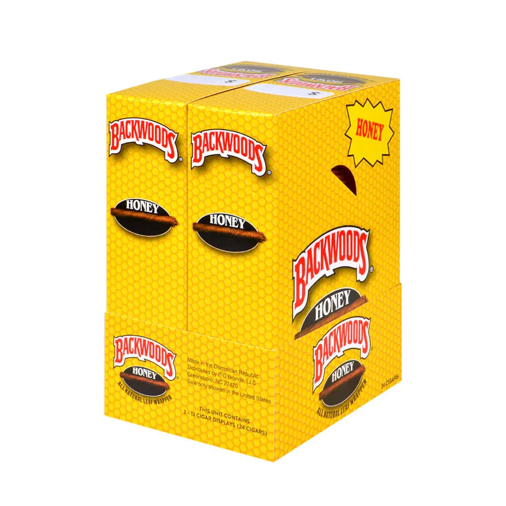 Backwoods Singles Honey Cigars Pack of 24