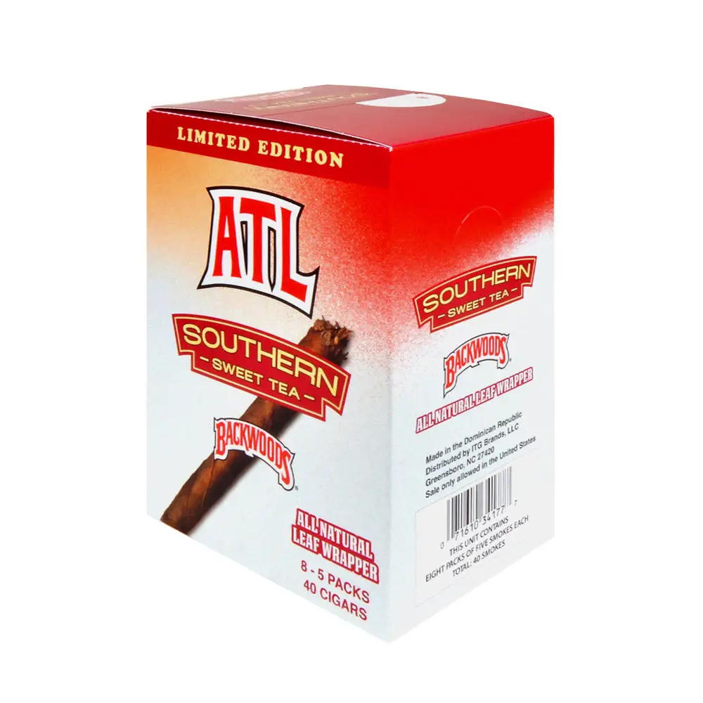 Backwoods Sweet Tea Cigars 8 Packs of 5 1 Backwoods Sweet Tea Cigars 8 Packs of 5